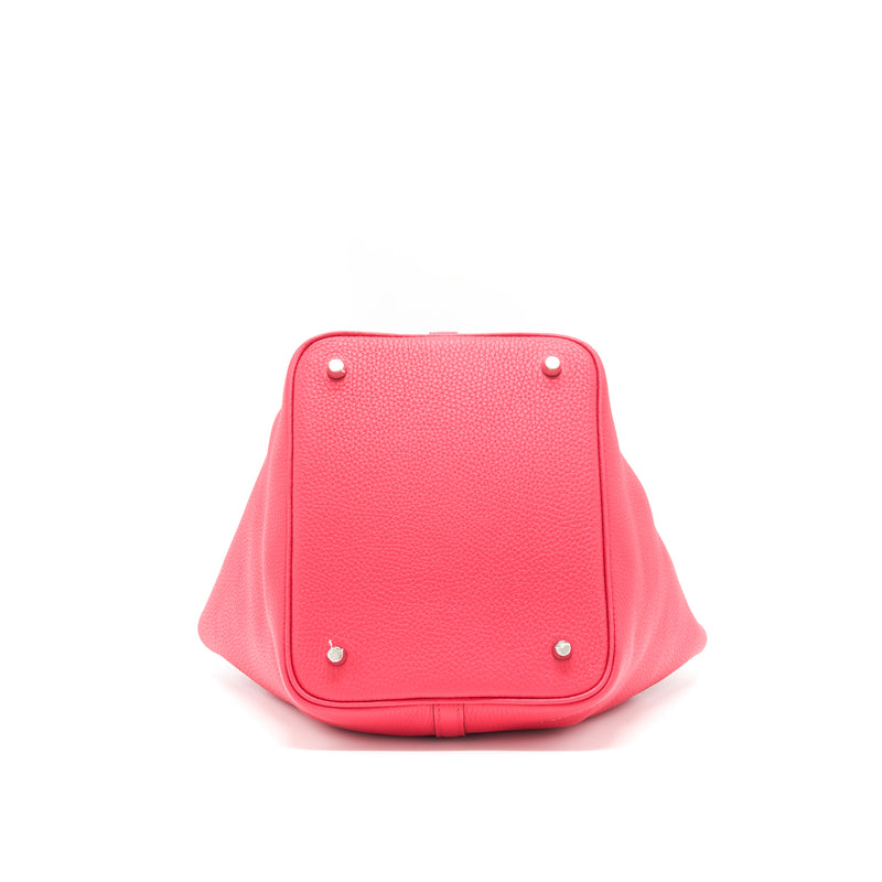 Hermes Picotin 22 Clemence Rose Extreme SHW Stamp D