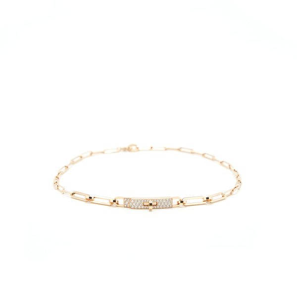 Hermes Kelly Chaine Choker Small Model Rose Gold Diamonds