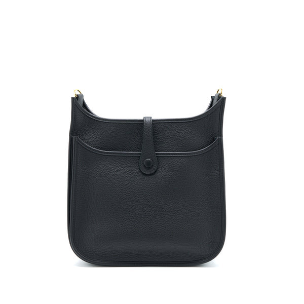 Hermes Evelyn 29 Clemence Black GHW Stamp U