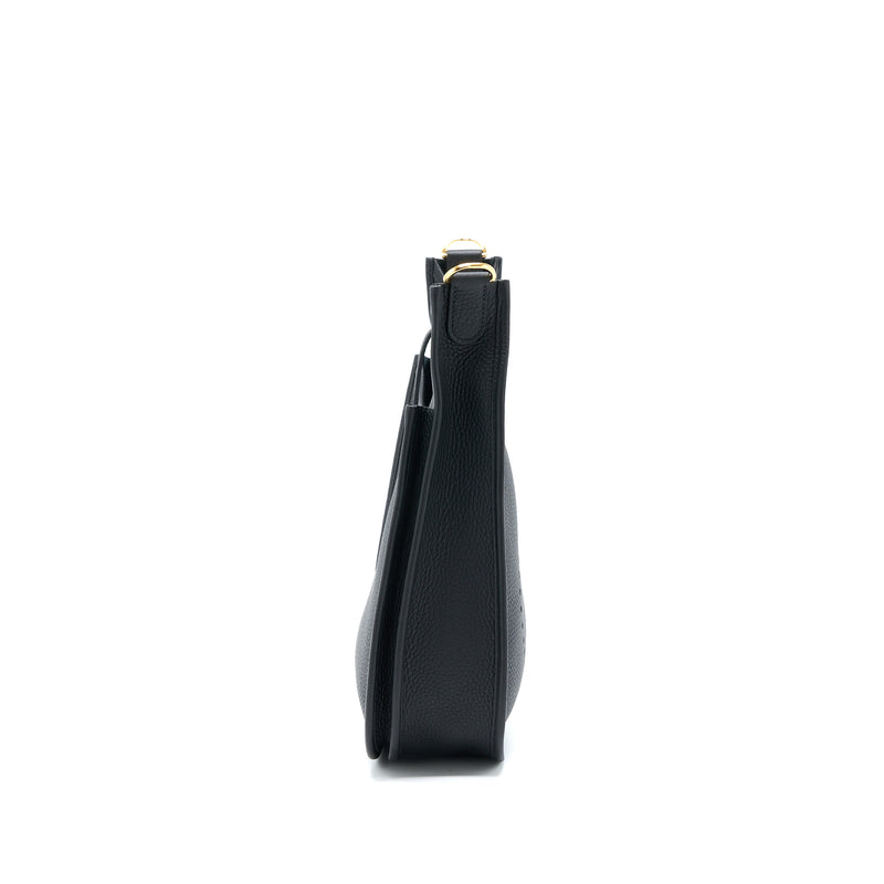 Hermes Evelyn 29 Clemence Black GHW Stamp U