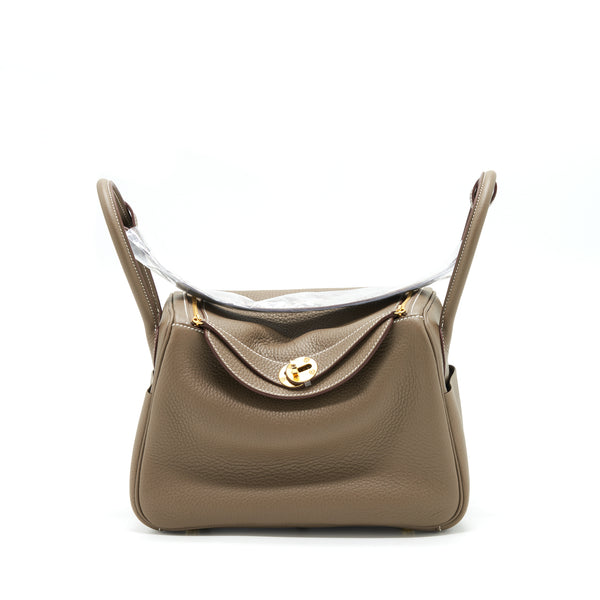 Hermes Lindy 26 Clemence Etoupe GHW Stamp Z