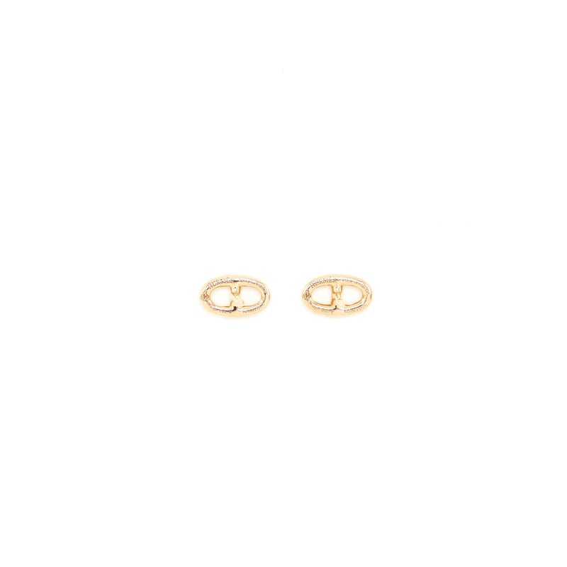 Hermes Chaine D'ancre Earrings small Model rose gold