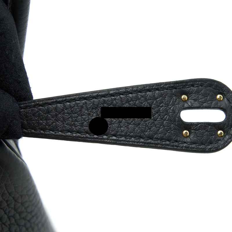 Hermes Lindy 26 Clemence Black SHW Stamp Z