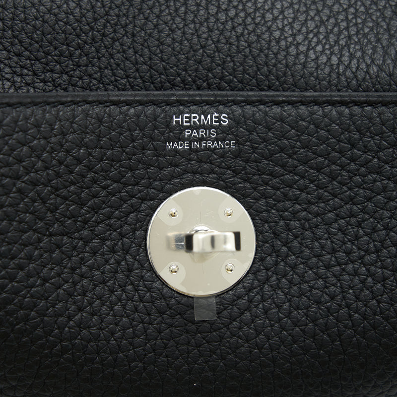 Hermes Lindy 26 Clemence Black SHW Stamp Z