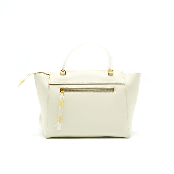 Celine Mini Belt Bag White with GHW