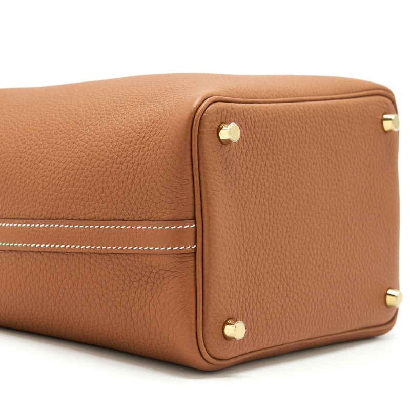 Hermes Picotin 18 Clemence Gold GHW Stamp U