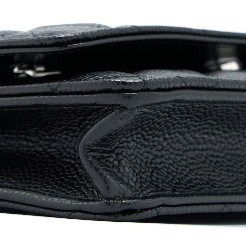 Chanel Classic Wallet On Chain Caviar Black SHW(Microchip)