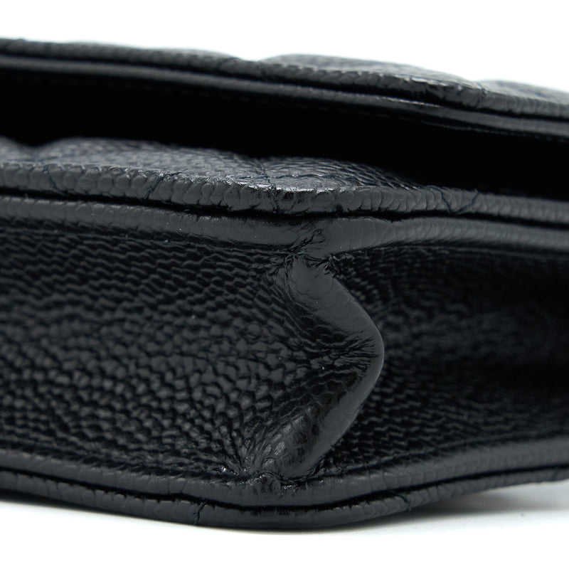 Chanel Classic Wallet On Chain Caviar Black SHW(Microchip)