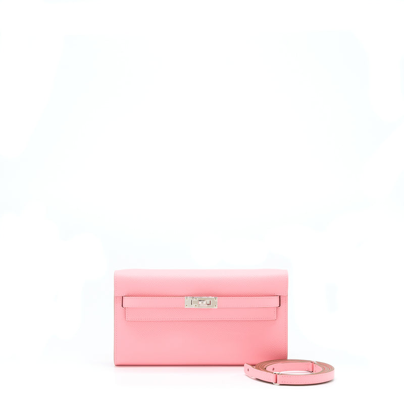 Hermes Kelly To Go Epsom 1Q Rose Confetti SHW Stamp Z