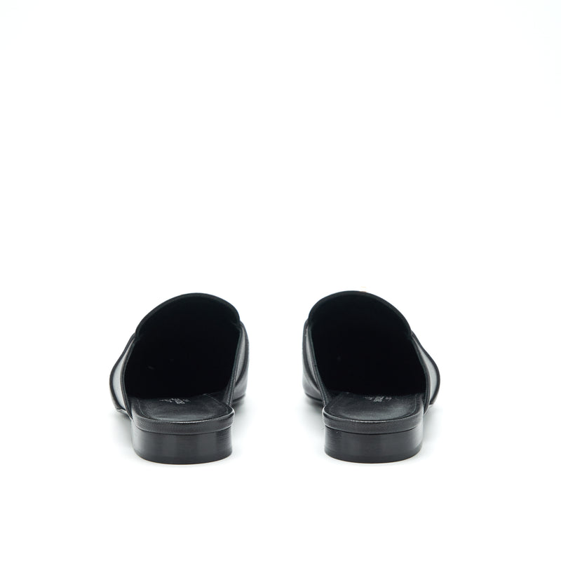 Hermes Size 36 Mules Black GHW