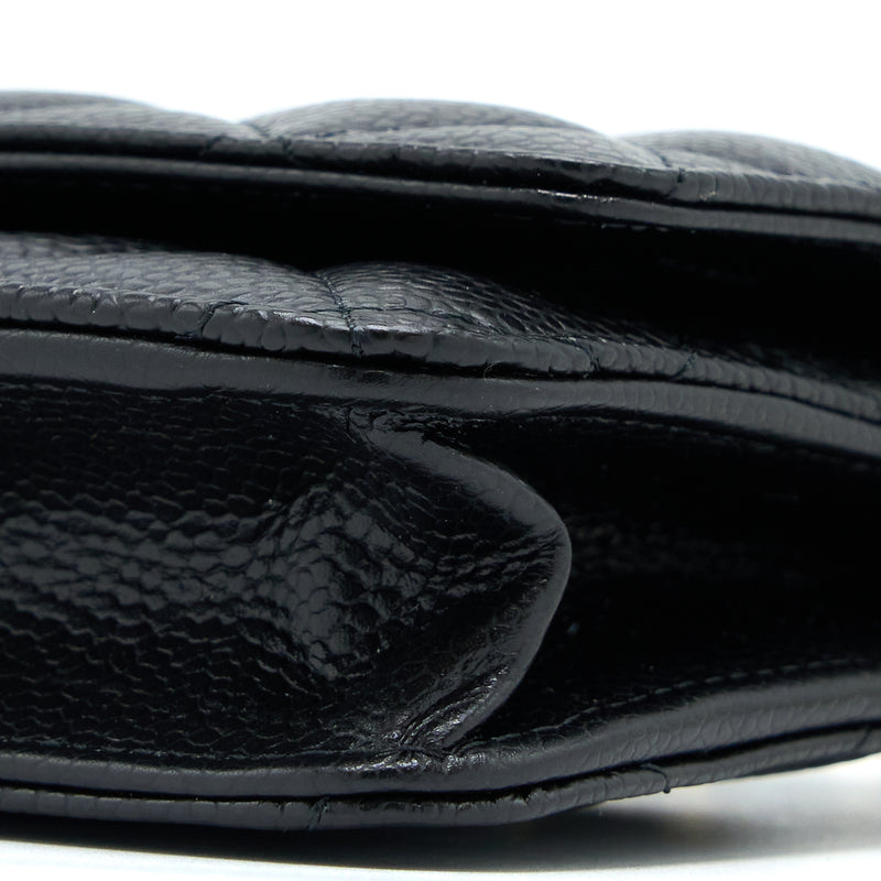 Chanel Classic Wallet On Chain Caviar Black GHW(Microchip)