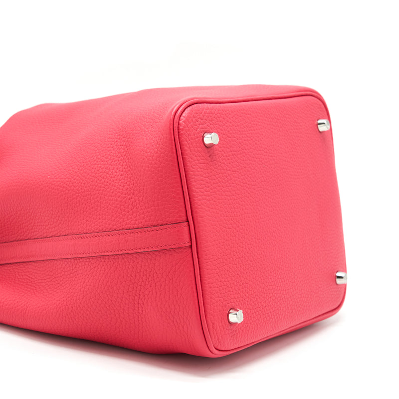 Hermes Picotin 22 Clemence Rose Extreme SHW Stamp D