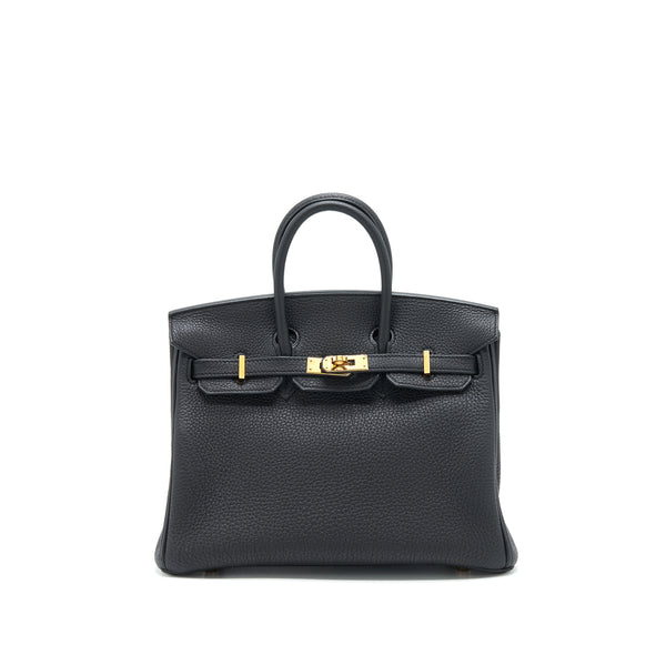 Hermes Birkin 25 Togo Black RGHW Stamp D