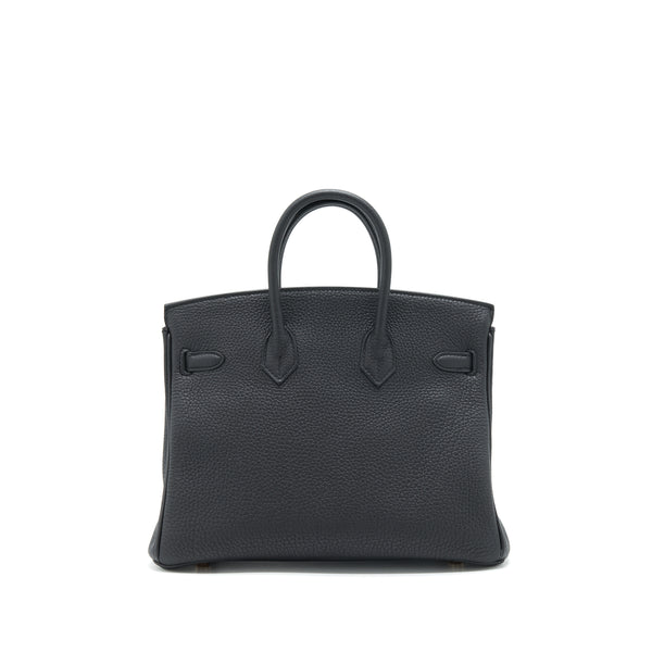 Hermes Birkin 25 Togo Black RGHW Stamp D