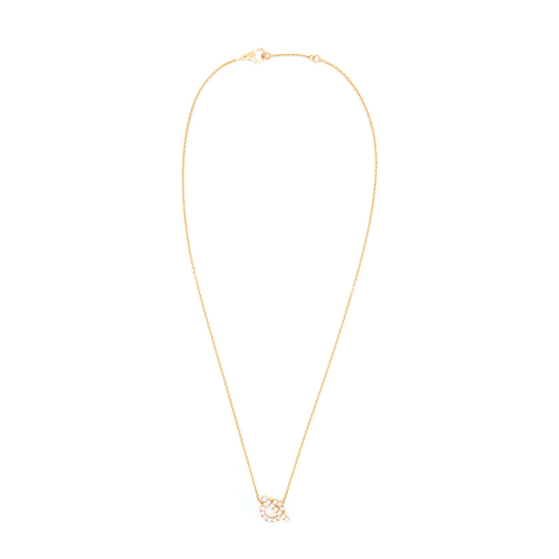Hermes Finesse Necklace Rose Gold With Diamonds