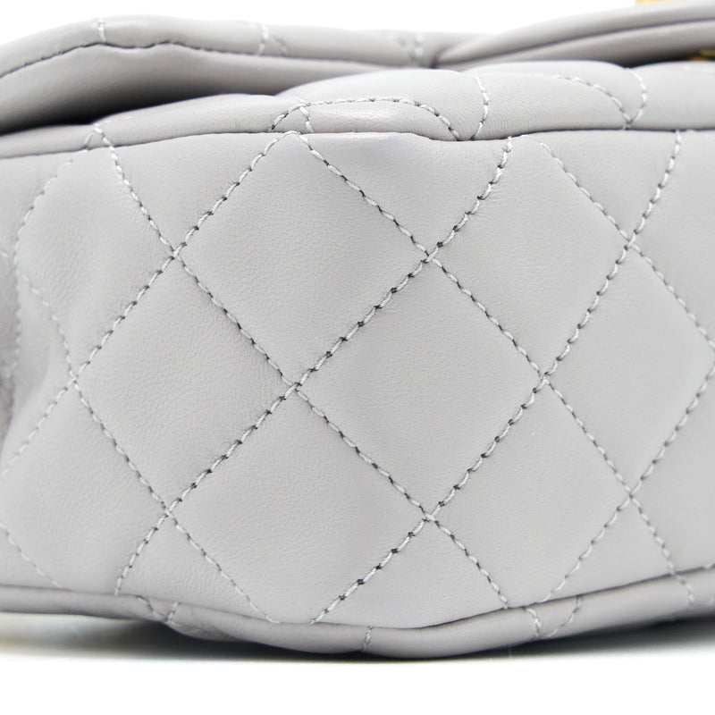 Chanel 20A Rumway Mini Rectangular flap bag two-tone Lambskin