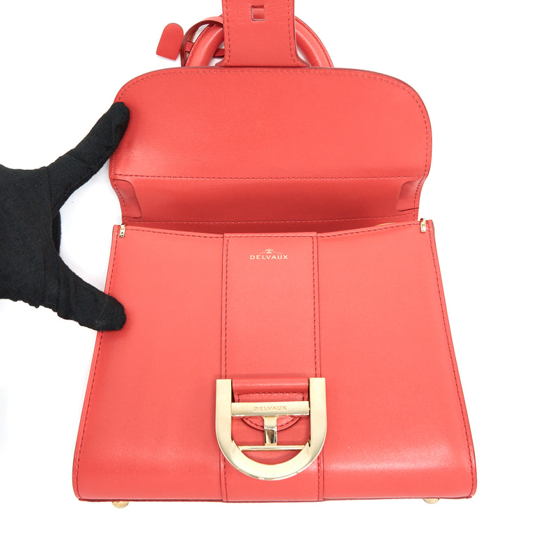 Delvaux Mini Brilliant Box Calfskin Sunset GHW