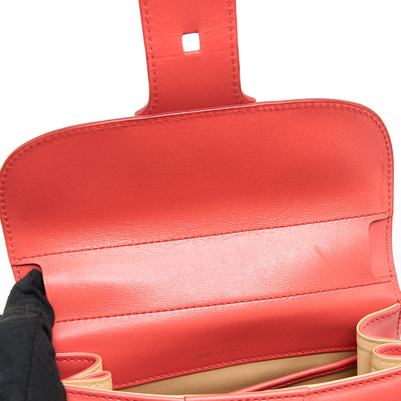 Delvaux Mini Brilliant Box Calfskin Sunset GHW