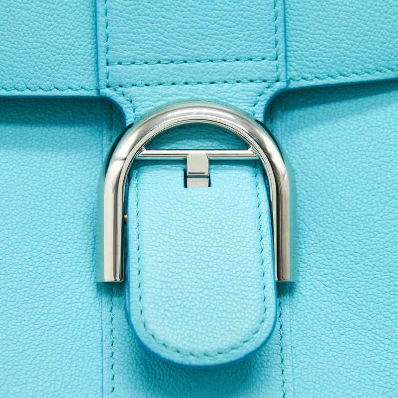 Delvaux Brilliant MM in Turquoise Calfskin SHW