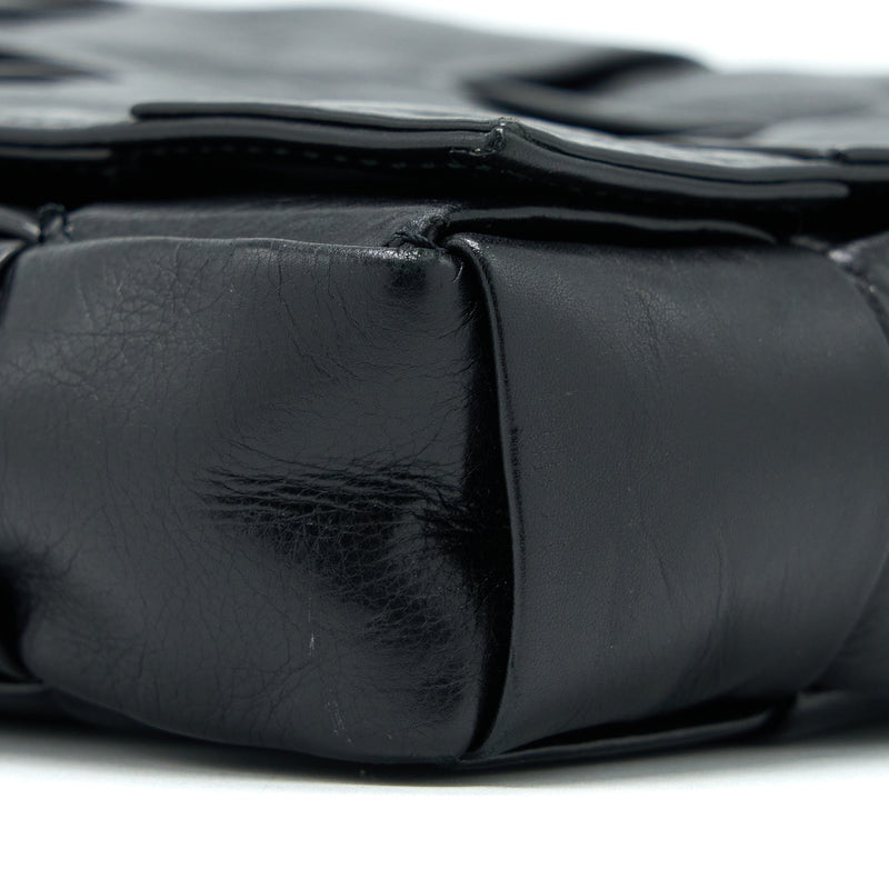 Bottega Veneta Cassette Bag Aged Calfskin Black SHW