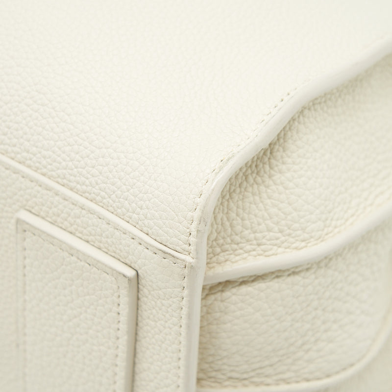 Saint Laurent (YSL) Sac De Jour Tote Bag Calfskin White SHW