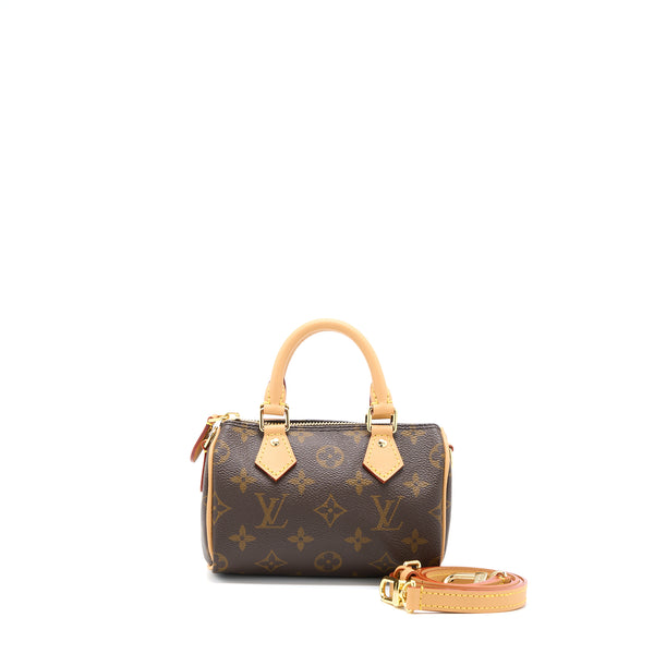 Louis Vuitton Nano Speedy New Version Monogram Canvas GHW