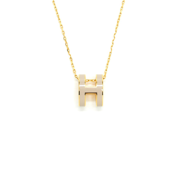 Hermes Pop H pendant Marron Glace GHW