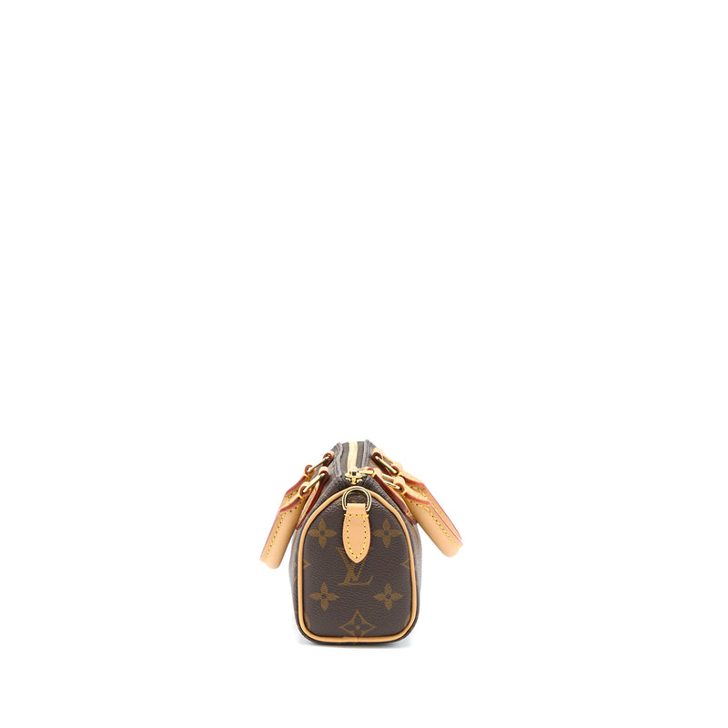 Louis Vuitton Nano Speedy New Version Monogram Canvas GHW