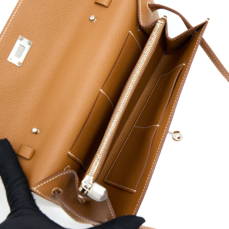 Hermes Kelly To Go Epsom Gold SHW Stamp Z