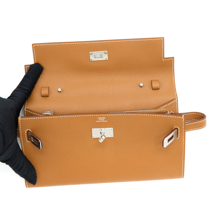 Hermes Kelly To Go Epsom Gold SHW Stamp Z