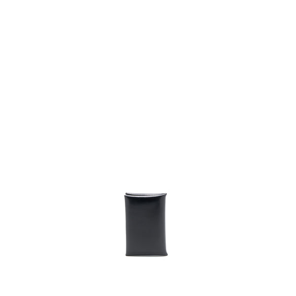 Hermes Calvi Card Holder Box Calfskin Black SHW Stamp U