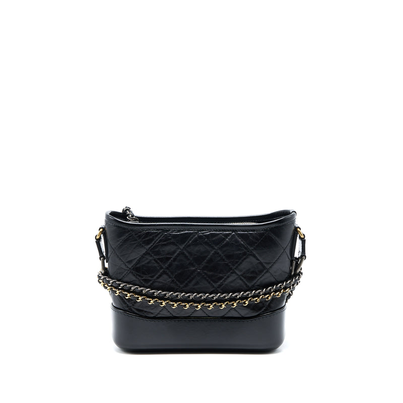 Chanel Small Gabrielle Hobo Bag Black With Multicolour Hardware