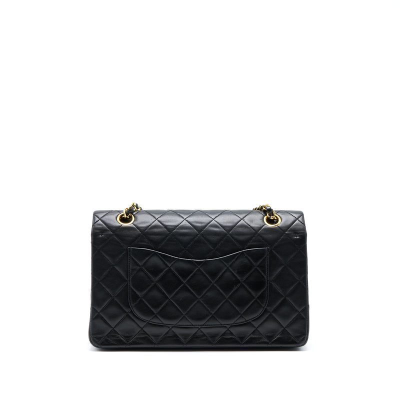 Chanel Vintage Medium Flap Bag Lambskin Black GHW