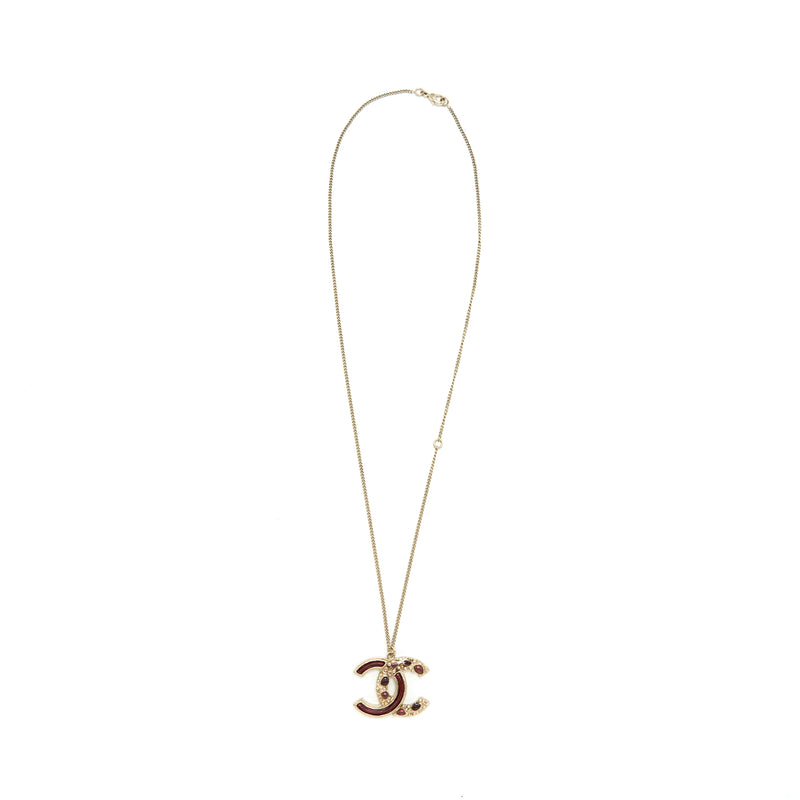 Chanel CC Logo Double Side Long Necklace LGHW