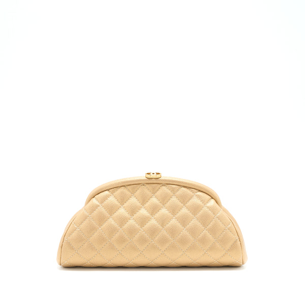 Chanel Timeless Clutch Caviar Gold Brushed GHW
