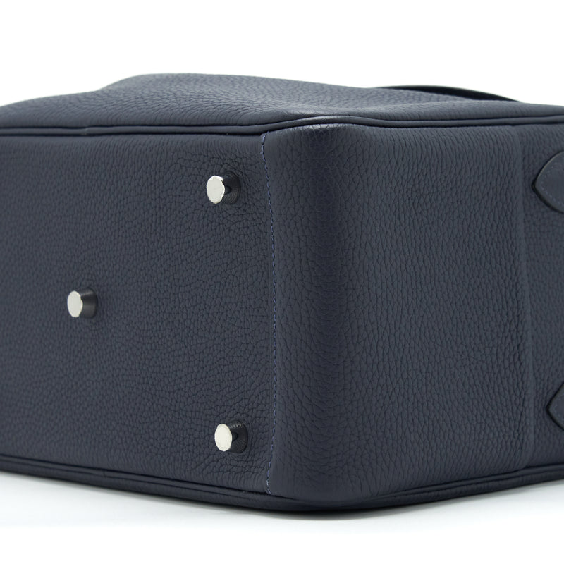 Hermes Lindy 26 Clemence Blue Nuit SHW Stamp D