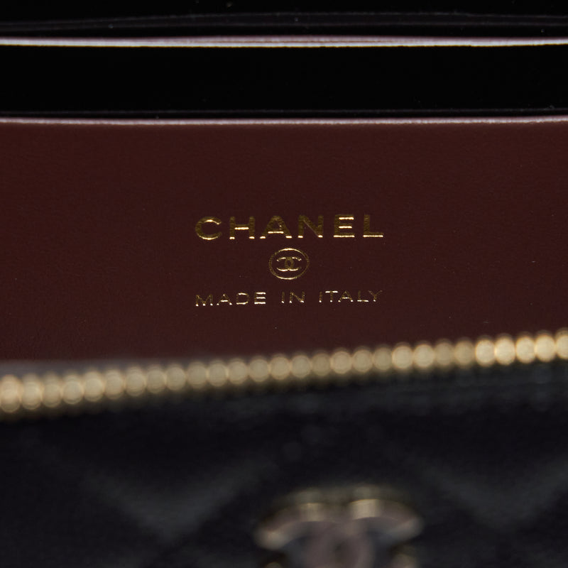 Chanel 22S Long Vanity With Chain Caviar Black LGHW