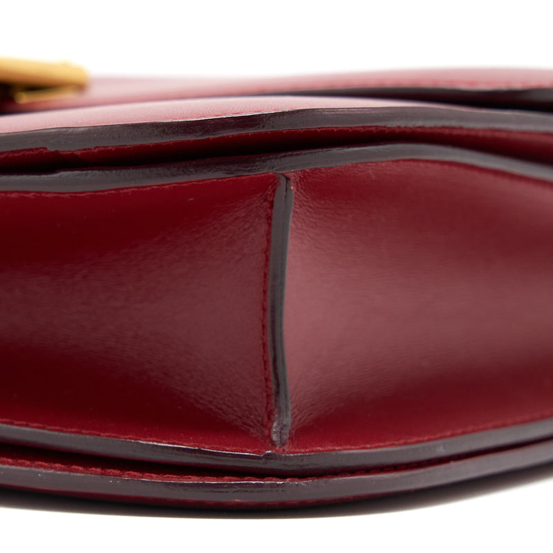 Celine Medium Classic Box Calfskin Red GHW