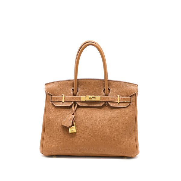 Hermes Birkin 30 Togo Gold GHW Stamp T