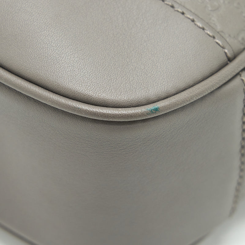 Gucci Guccissima Crossbody Bag Grey LGHW