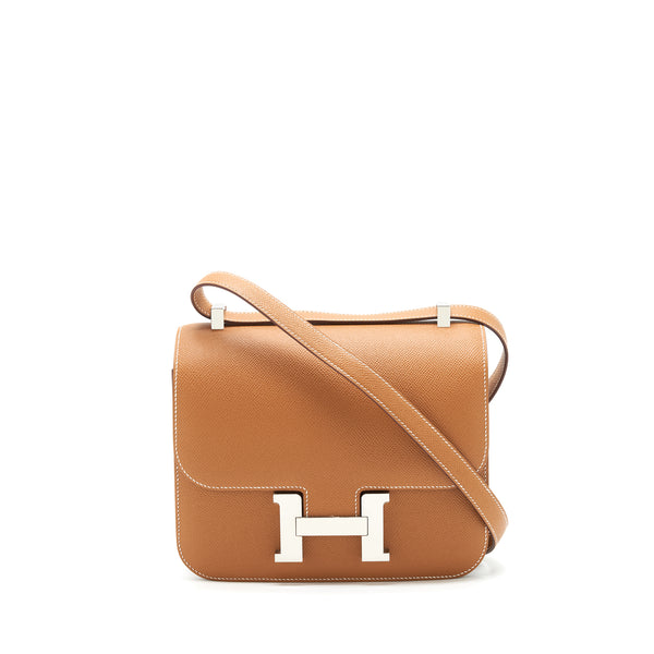 Hermes Constance 24 Epsom Gold SHW Stamp Y