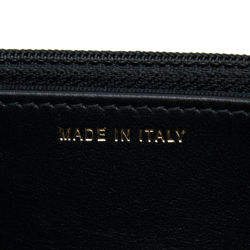 Chanel Top Handle Wallet On Chain Caviar Black GHW (Microchip)