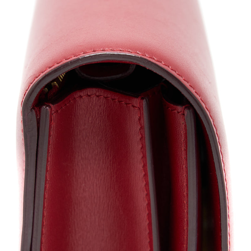 Celine Medium Classic Box Calfskin Red GHW