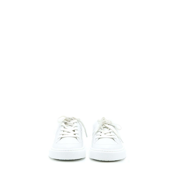 Hermes Size 37.5 Deep Sneaker Calfskin White