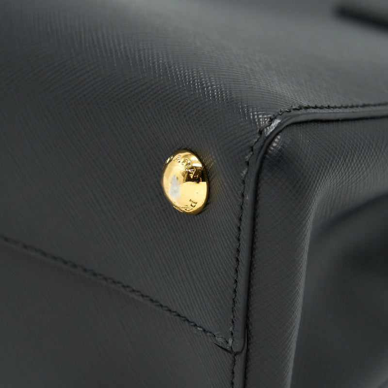Prada Saffiano Lux Leather Tote Bag Nero
