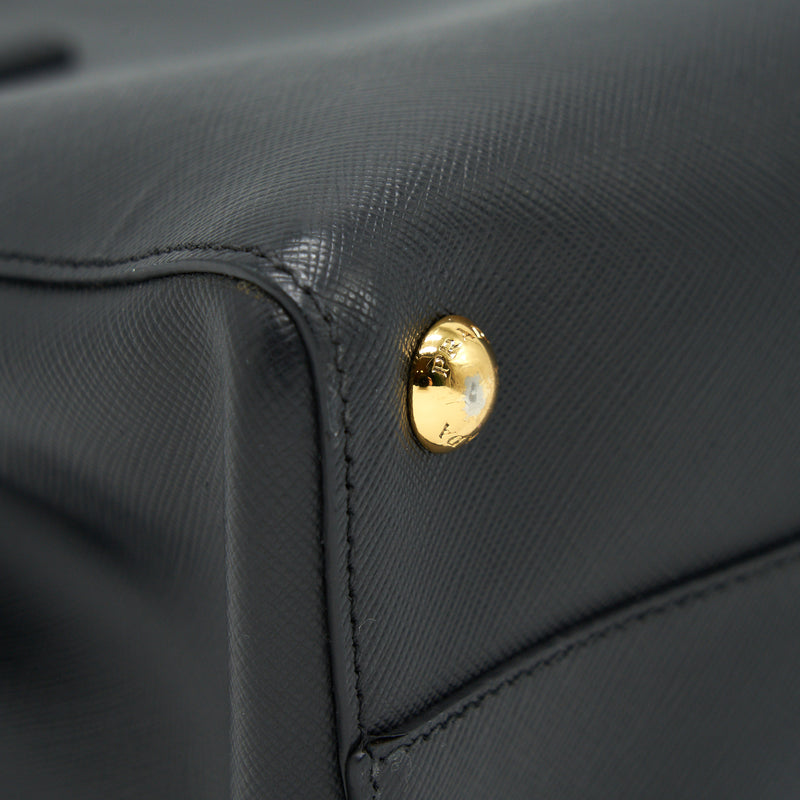 Prada Saffiano Lux Leather Tote Bag Nero