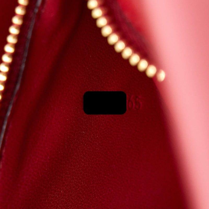 Celine Medium Classic Box Calfskin Red GHW