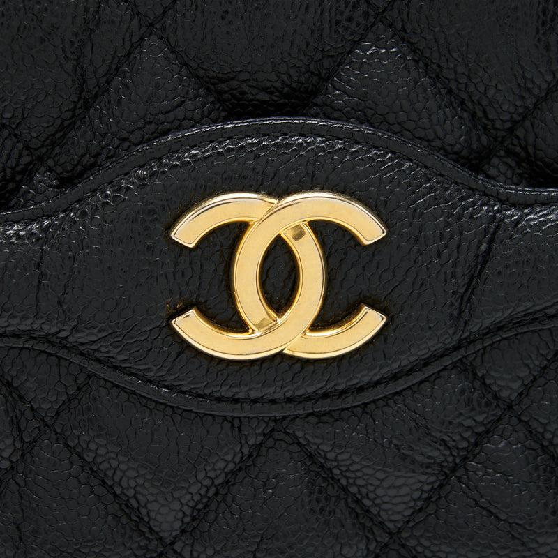 Chanel Shopping Tote Bag Caviar Black GHW