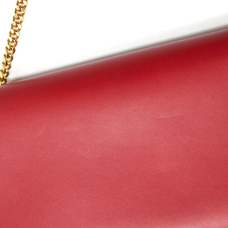 Saint Laurent (YSL) Medium Kate Bag Tassel Red GHW