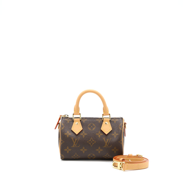 Louis Vuitton New Version Nano Speedy Monogram Canvas GHW